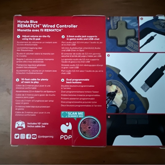 Nintendo Switch Pro Wired Controller (Zelda Edition) - Picture 2 of 4